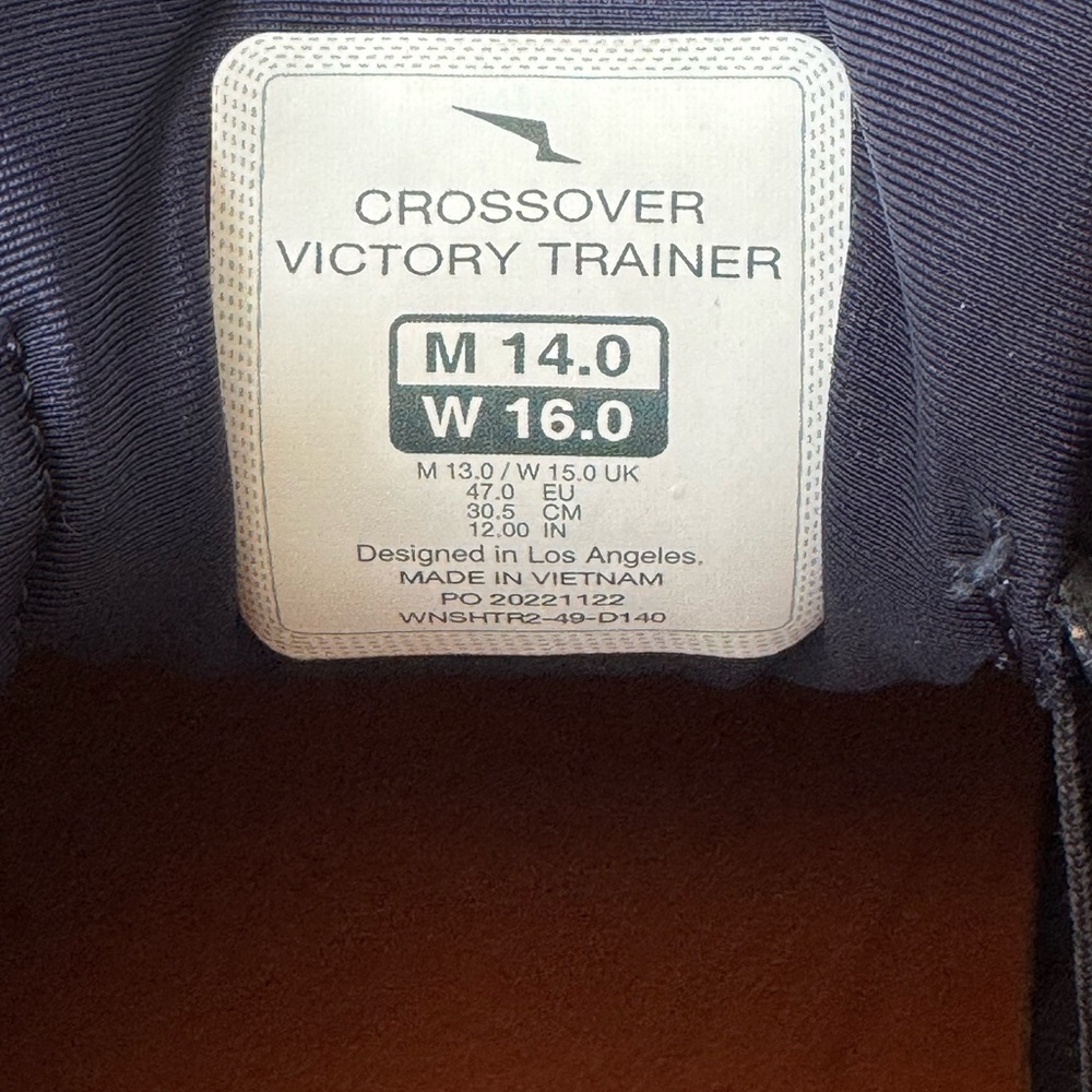 Wolf & Shepard Men's Navy Blue Crossover Victory Trainer Sneakers. - Picture 7 of 9